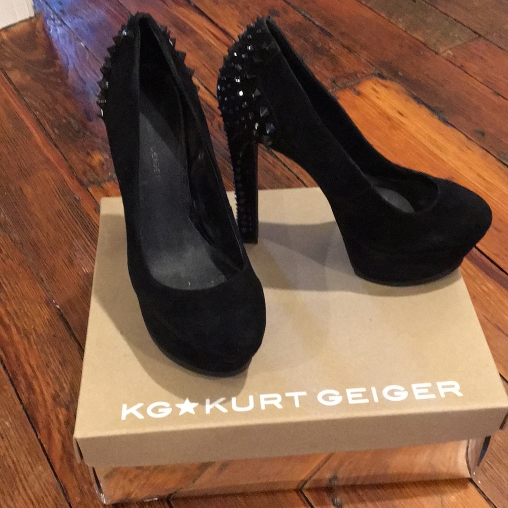 Kurt Geiger Black Studded Heels